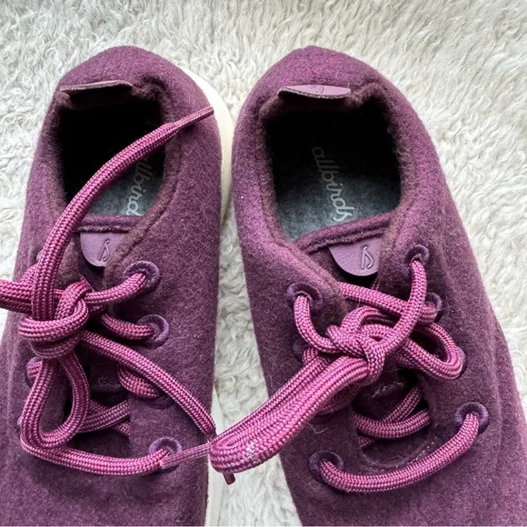 Allbirds Women’s Merino Wool Running Shoe in Berry Purple - Picture 3 of 12